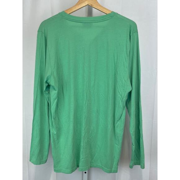 COSABELLA Henley Long Sleeve Tee Pajama Top Pima Cotton Modal Green Size M - Picture 2 of 9